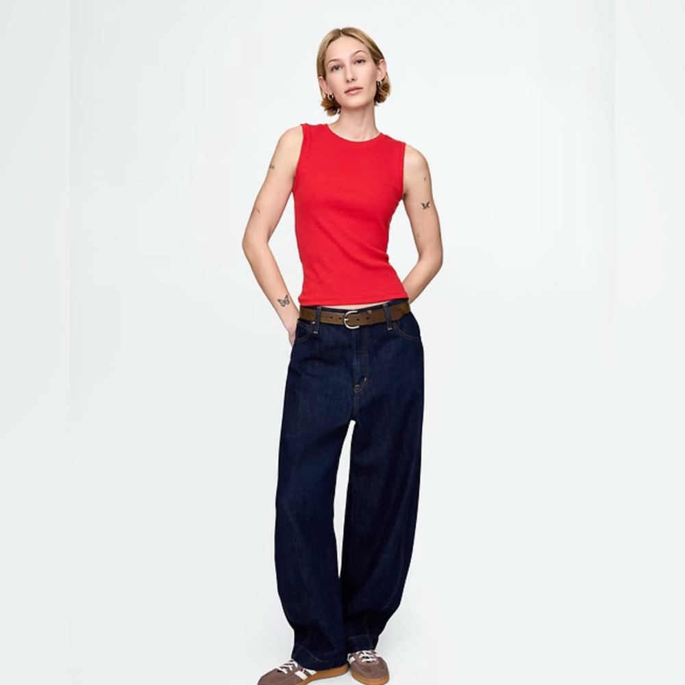 GAP Modern Rib High Neck Top XL TALL New